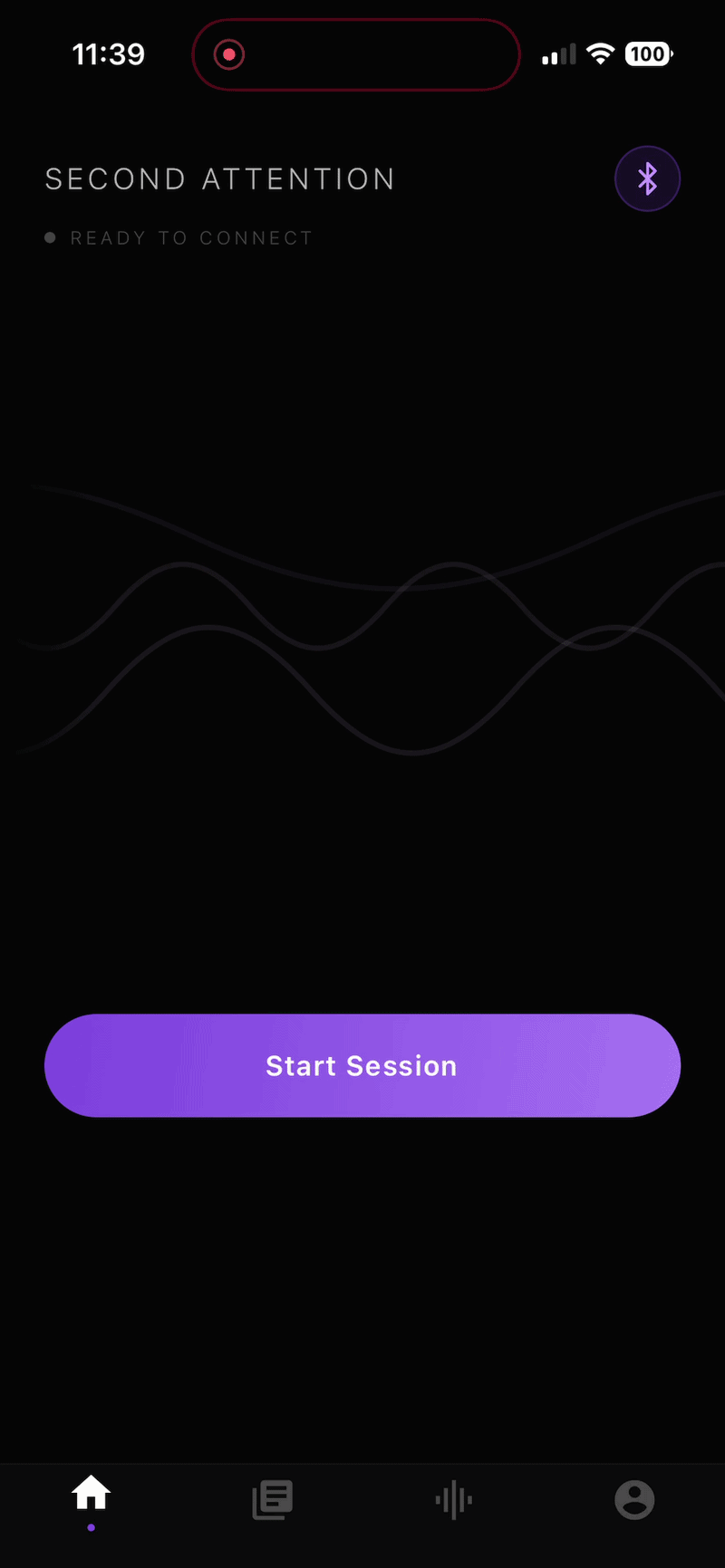 Vayu app — guided session preview